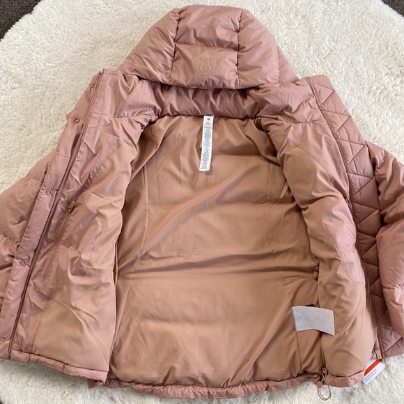 ❤️ Lululemon Wunder Puff Jacket in Pink Clay Size 2 NWT - Picture 2 of 11